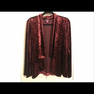 🛍Vince Camuto Crushed Velvet Cardigan NWT